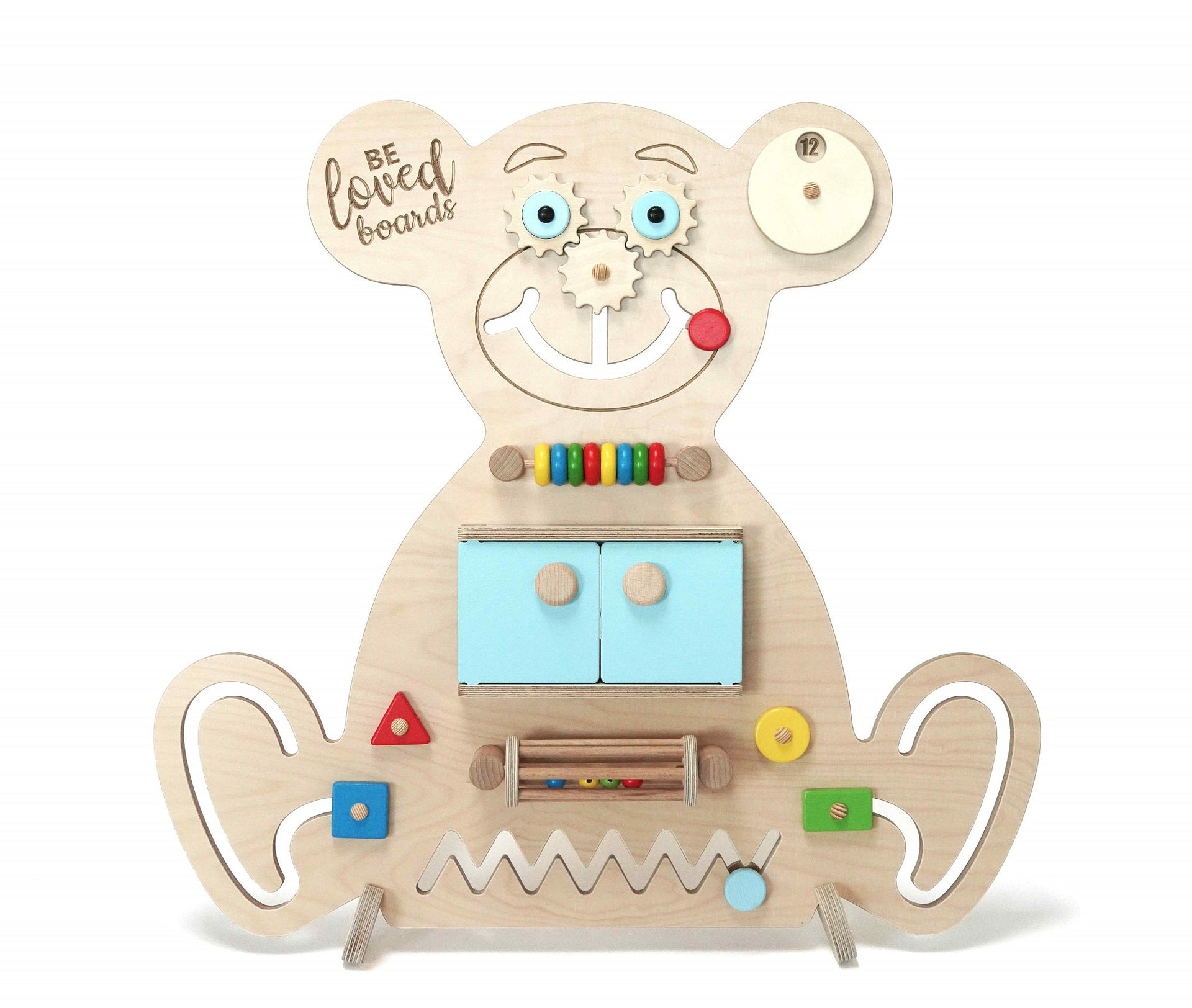 Wooden busy board - Bear - Beloved boards
