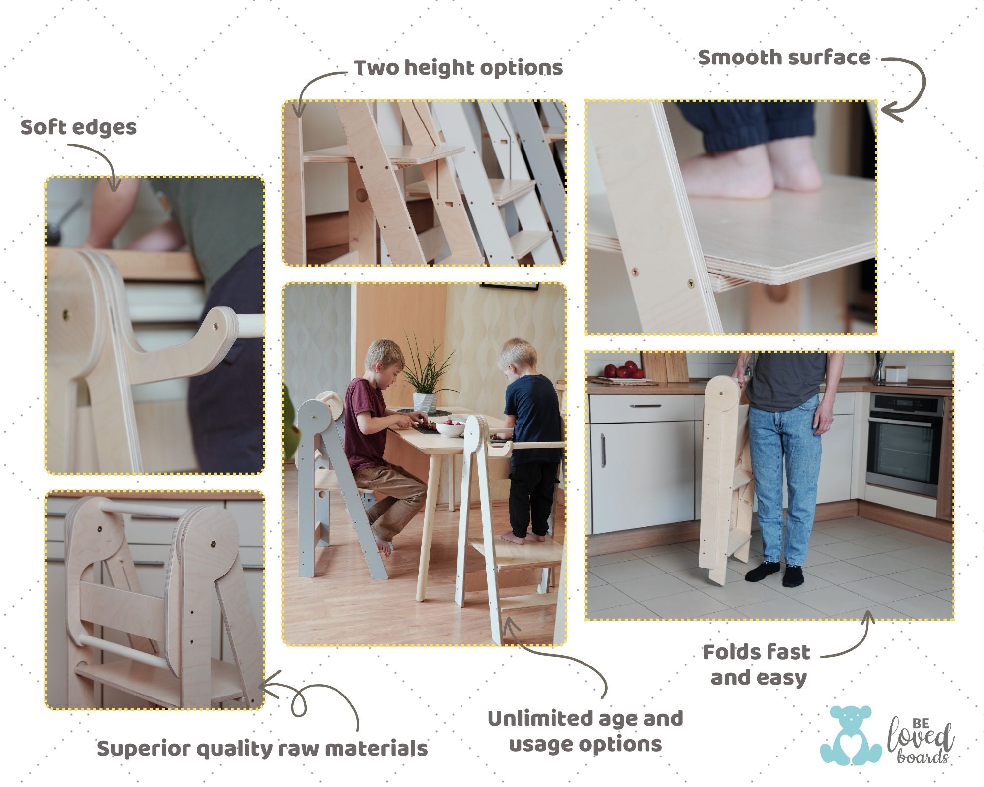 Foldable learning tower