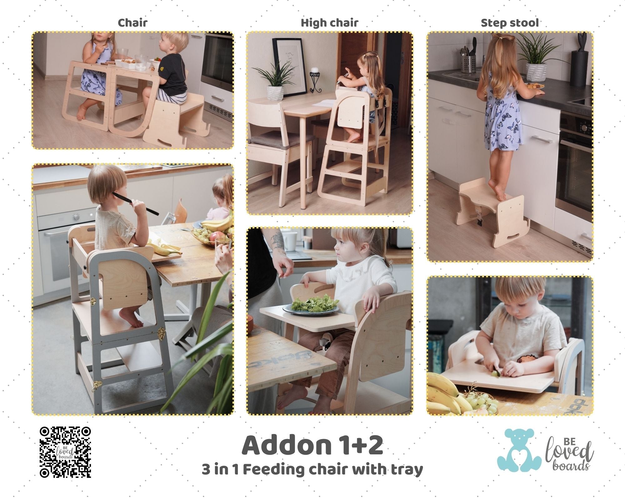 Transformable learning kitchen tower - Beloved boards